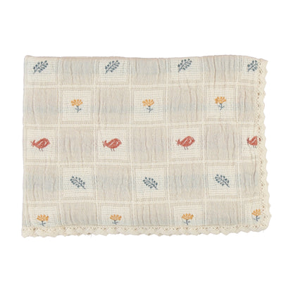Bebe Organic Nature Blanket, Earthy Patchwork