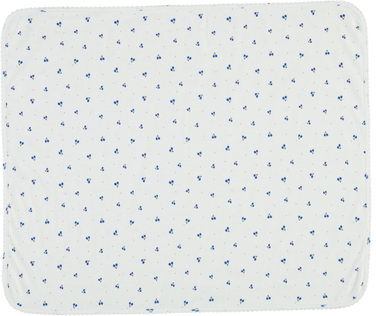 Bebe Organic Noah Blanket, Cherry Rib