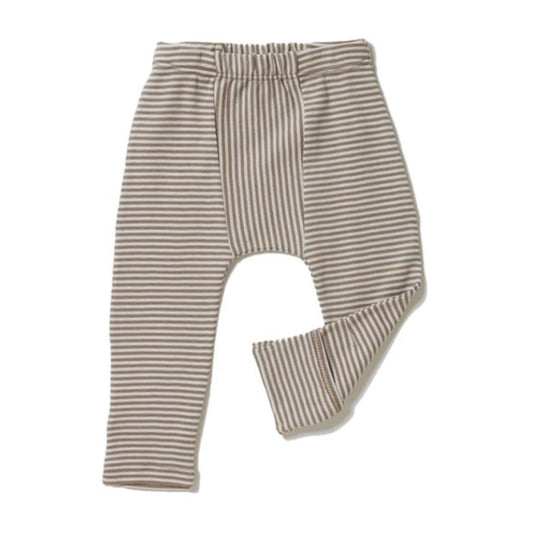Petite Stripe Leggings With Feet Covers
