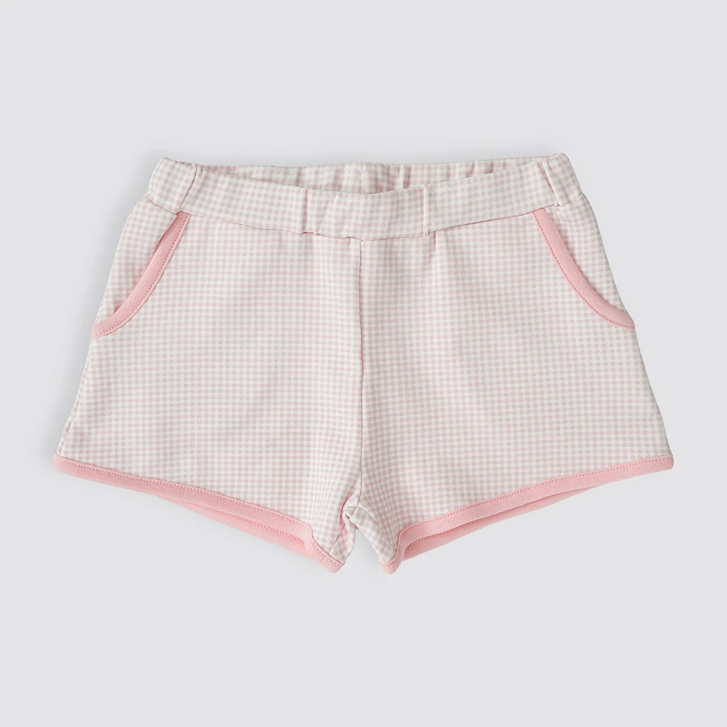 Playground Shorts, Strawberry Cream Gingham
