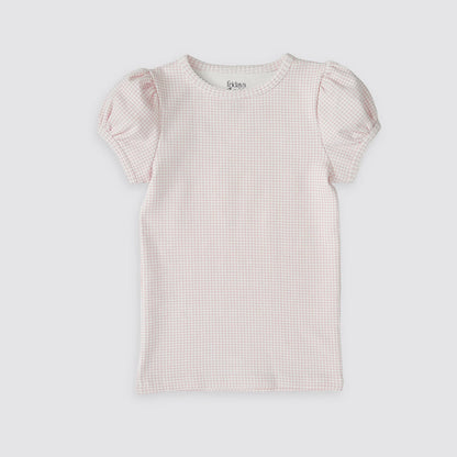 Beaufort Tee, Strawberry Cream Gingham