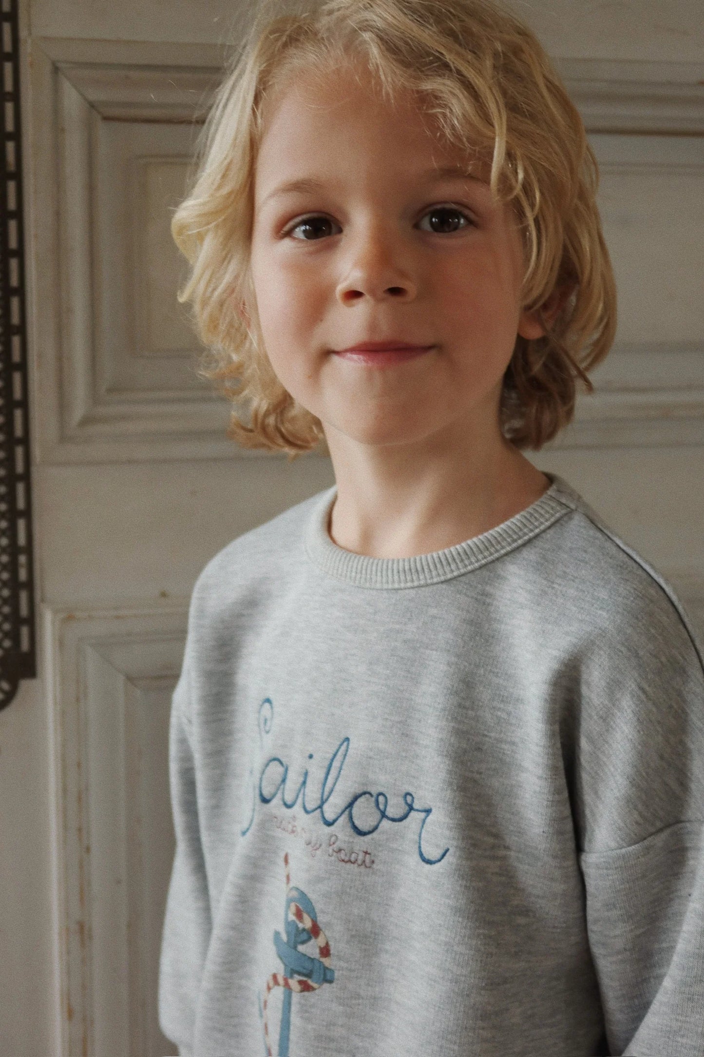 Konges Lou Sweat Shirt, Grey Melange