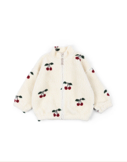 Jody Teddy Jacket Cherry