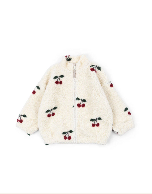 Jody Teddy Jacket Cherry