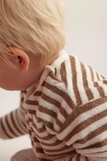 Cozmo Organic Striped Terrycloth Sweatshirt