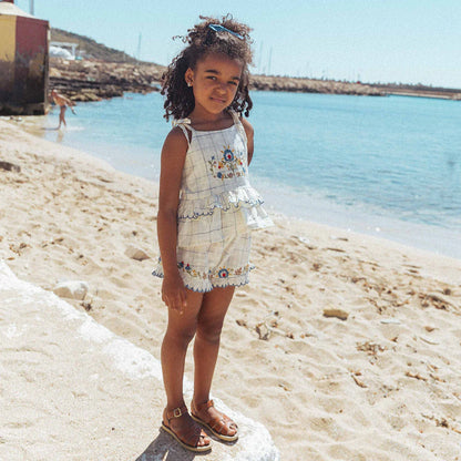 Lali Summer Blossom Set, Space Dye Checks
