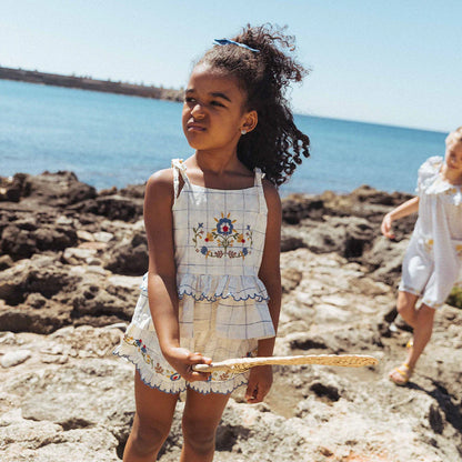 Lali Summer Blossom Set, Space Dye Checks