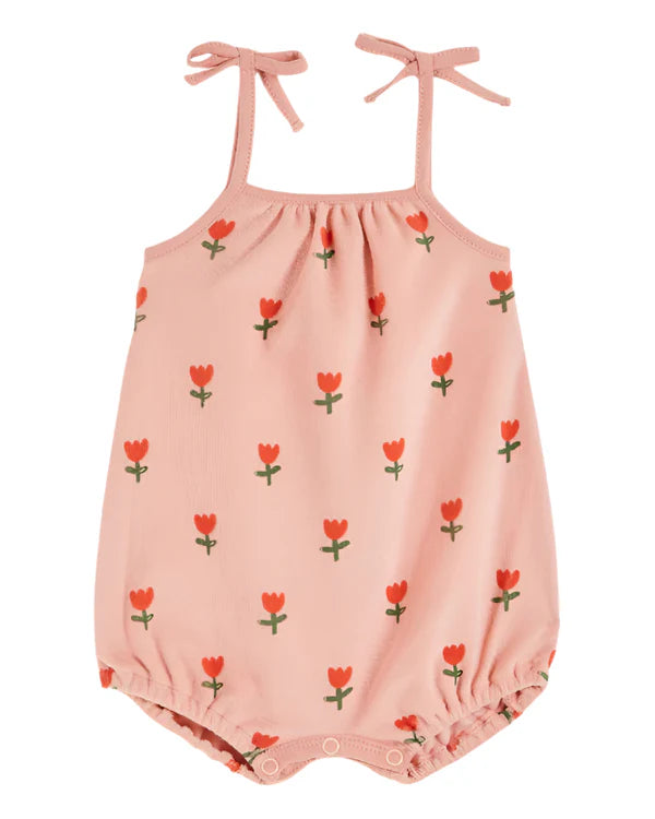 Terrycloth Romper, Grande Tulipe Blos