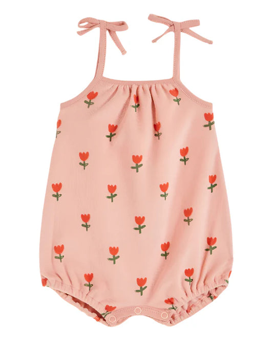 Terrycloth Romper, Grande Tulipe Blos