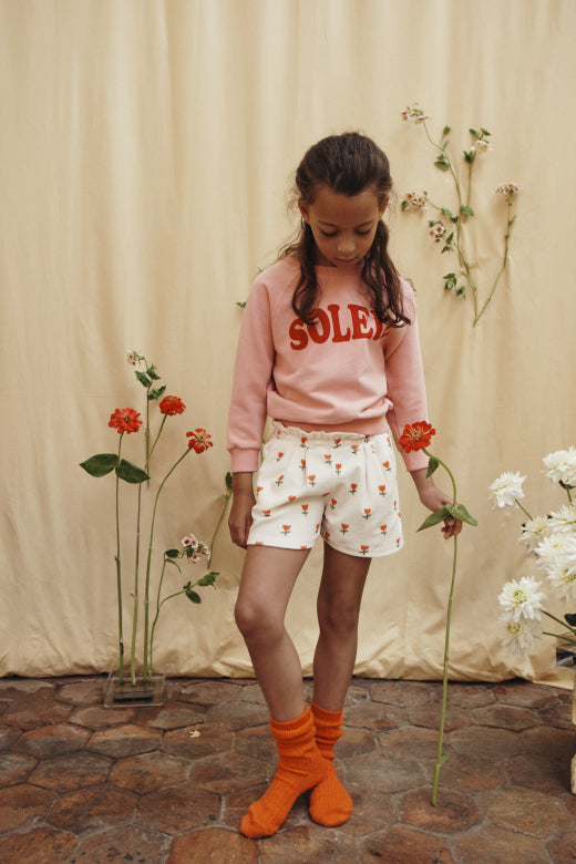 Terrycloth Shorts, Tulip