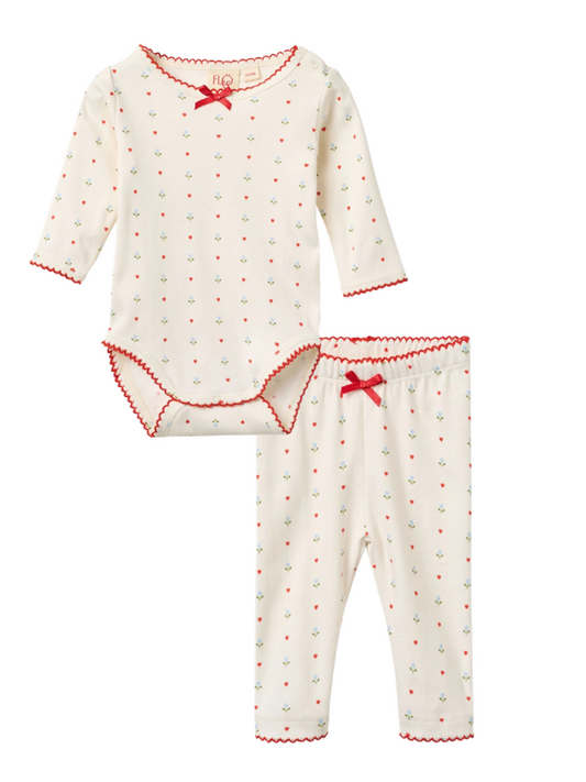 Fresa Onesie and Legging Set, Blue Violet