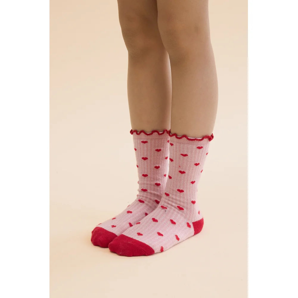Vigga Sock Set, Violet Heart
