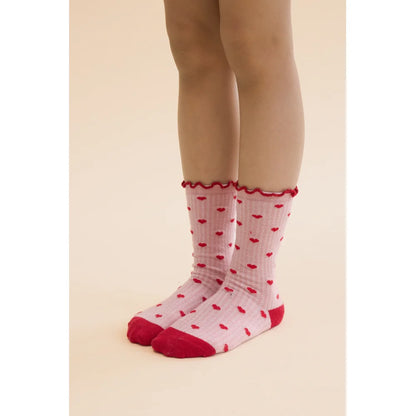 Vigga Sock Set, Violet Heart