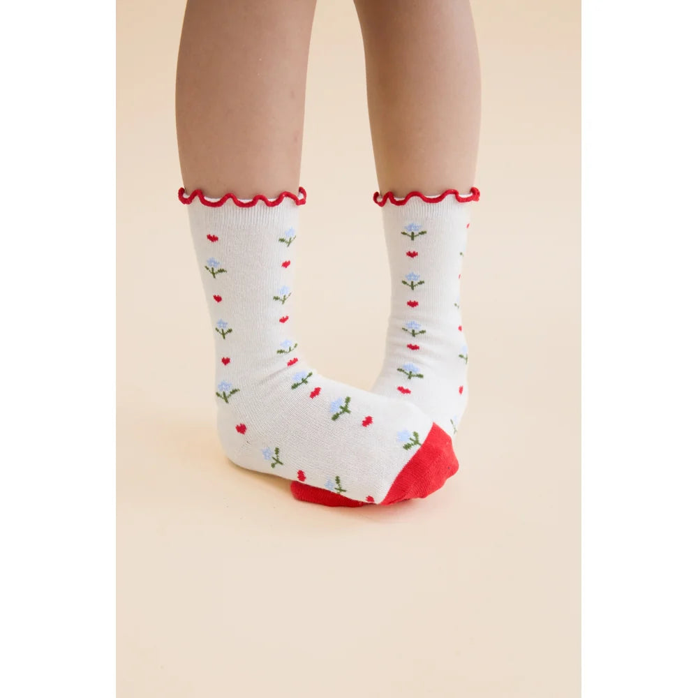 Vigga Sock Set, Violet Heart