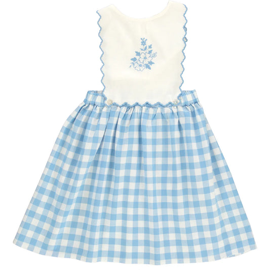 Viola Apron Dress, Sailor Check