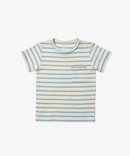 Willie T-Shirt, Dusty Blue Stripe