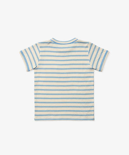 Willie T-Shirt, Dusty Blue Stripe