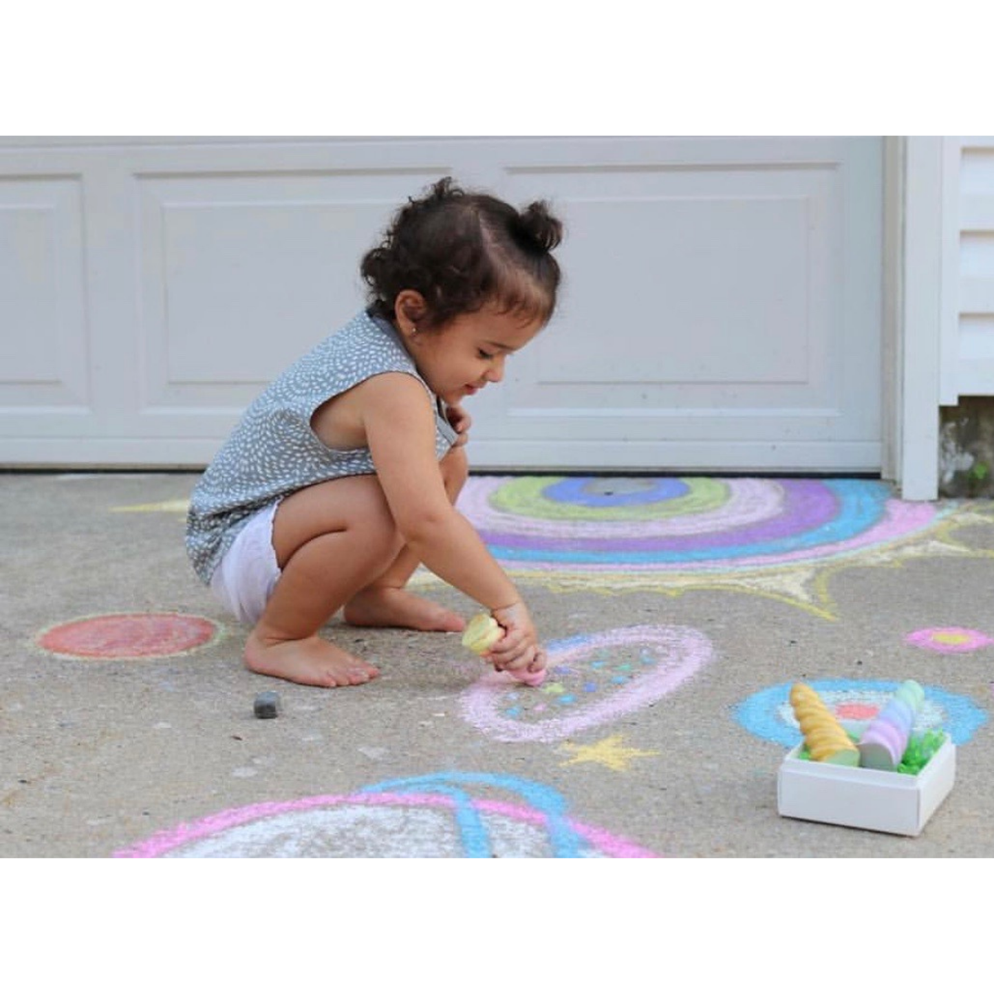 Rainbow Unicorn Horn Handmade Sidewalk Chalk
