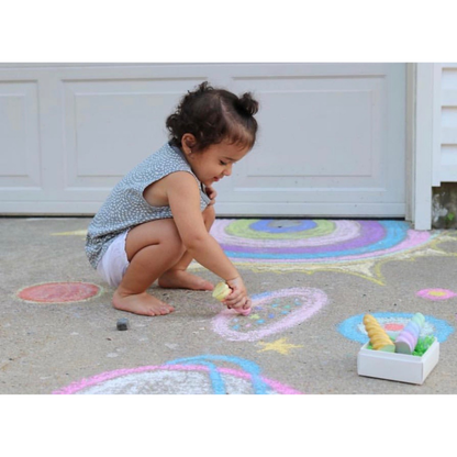 Rainbow Unicorn Horn Handmade Sidewalk Chalk