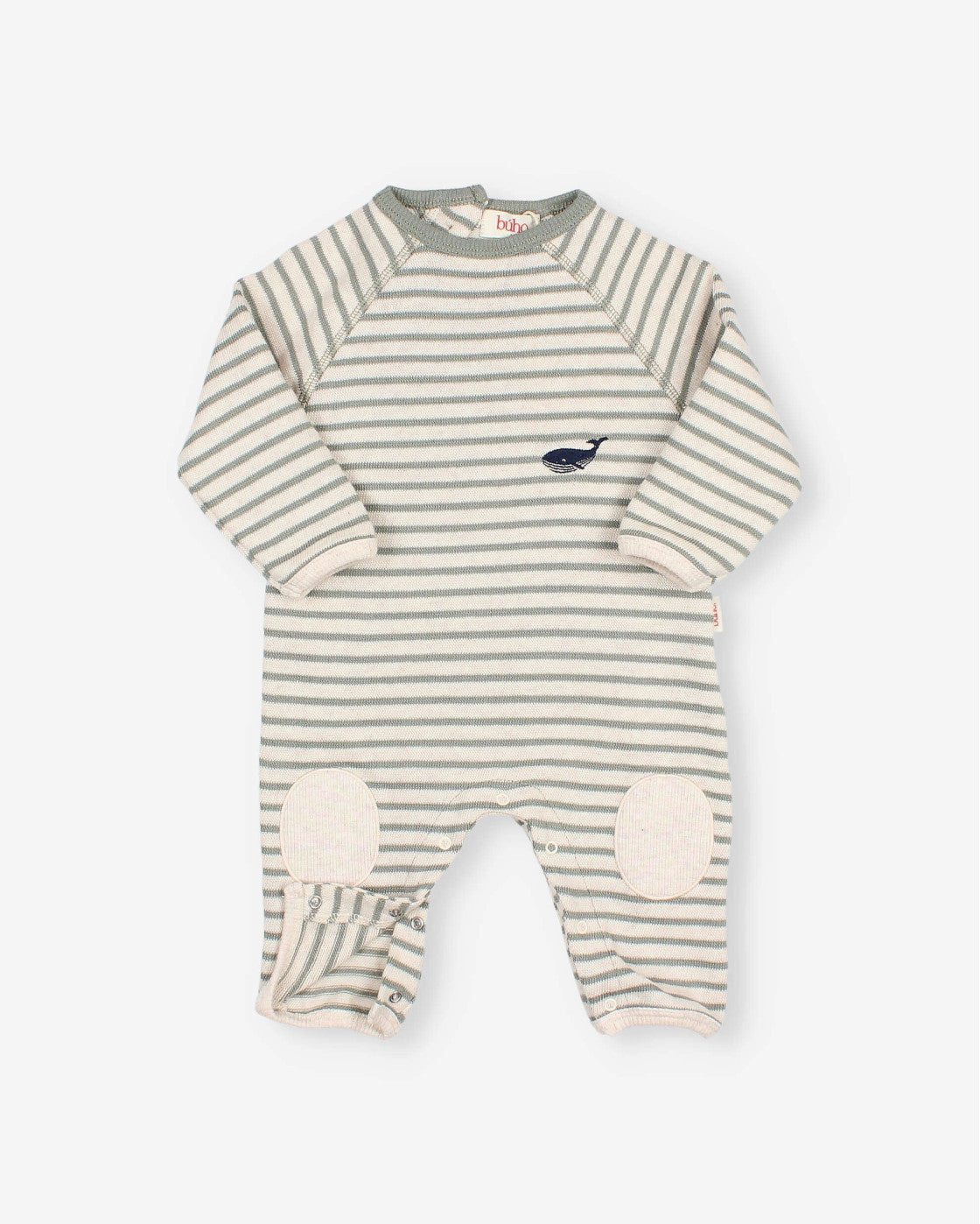 Bb Soft Stripes Jumpsuit, Eucalyptus