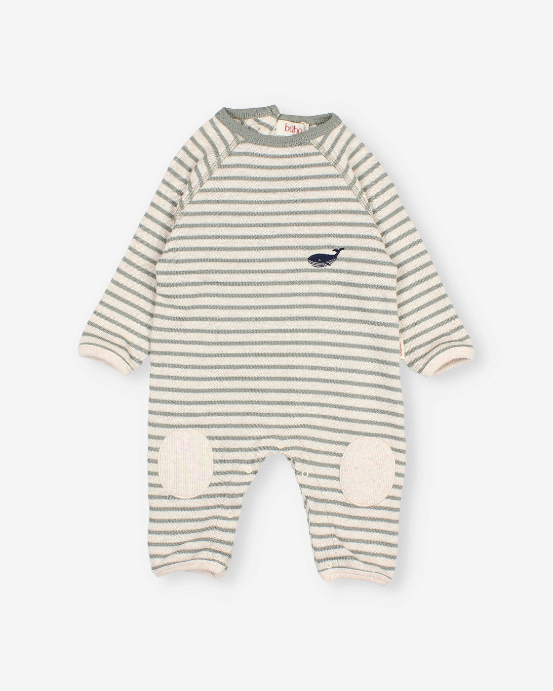Bb Soft Stripes Jumpsuit, Eucalyptus