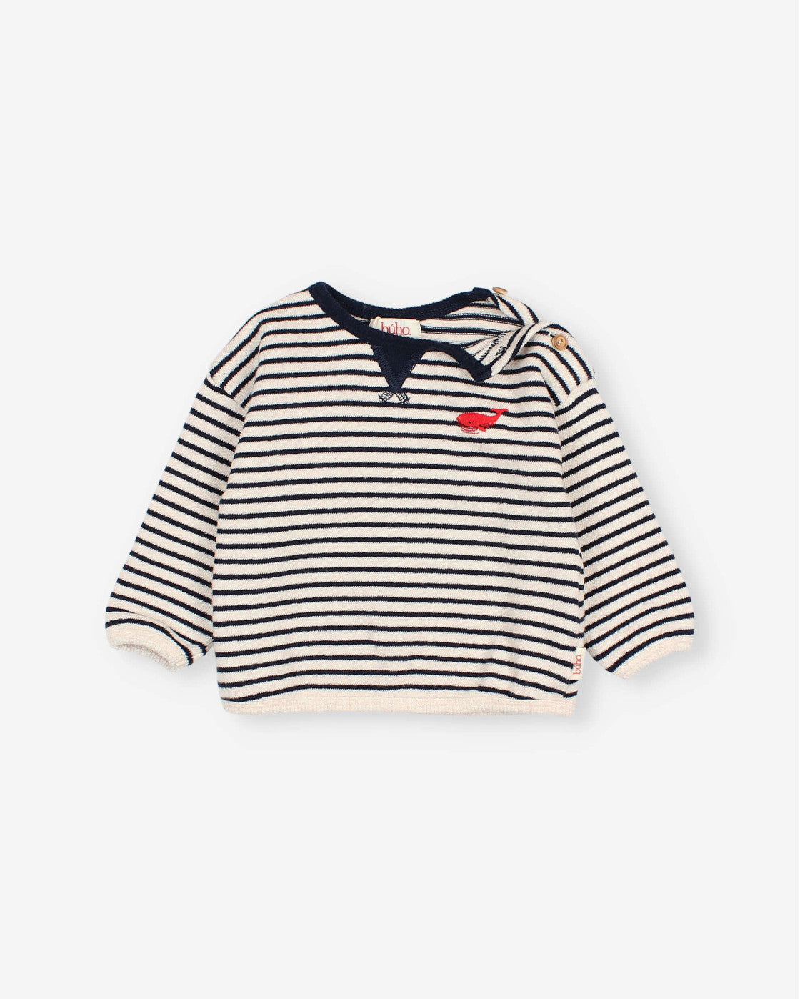 Soft Stripes Sweatshirt, Navy