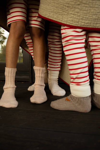 Holiday Classic Pajama, Red & Oatmeal Breton