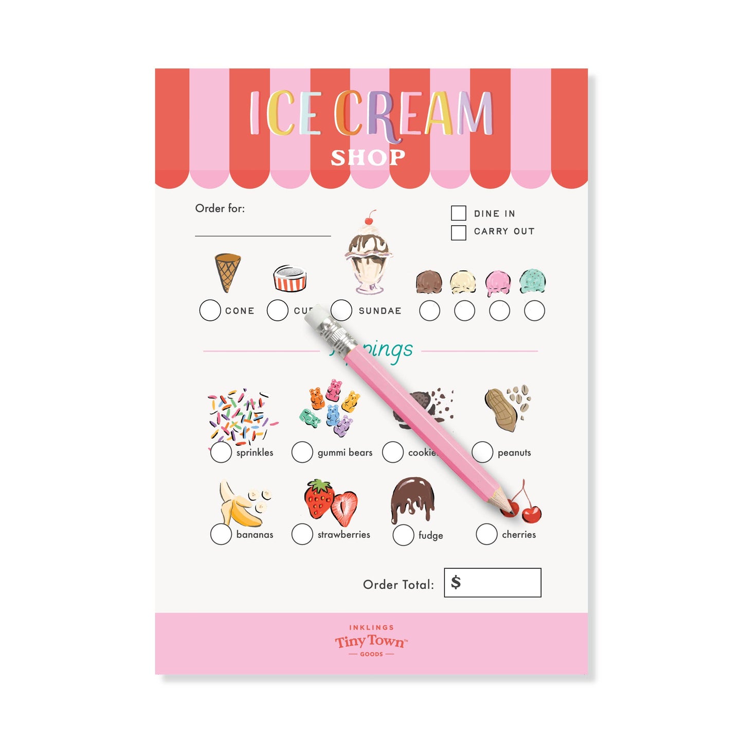 Inklings Tiny Town™ Play Notepad - Ice Cream Shop