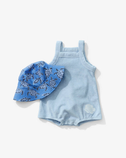 Terry Romper - Angelfish | Sky