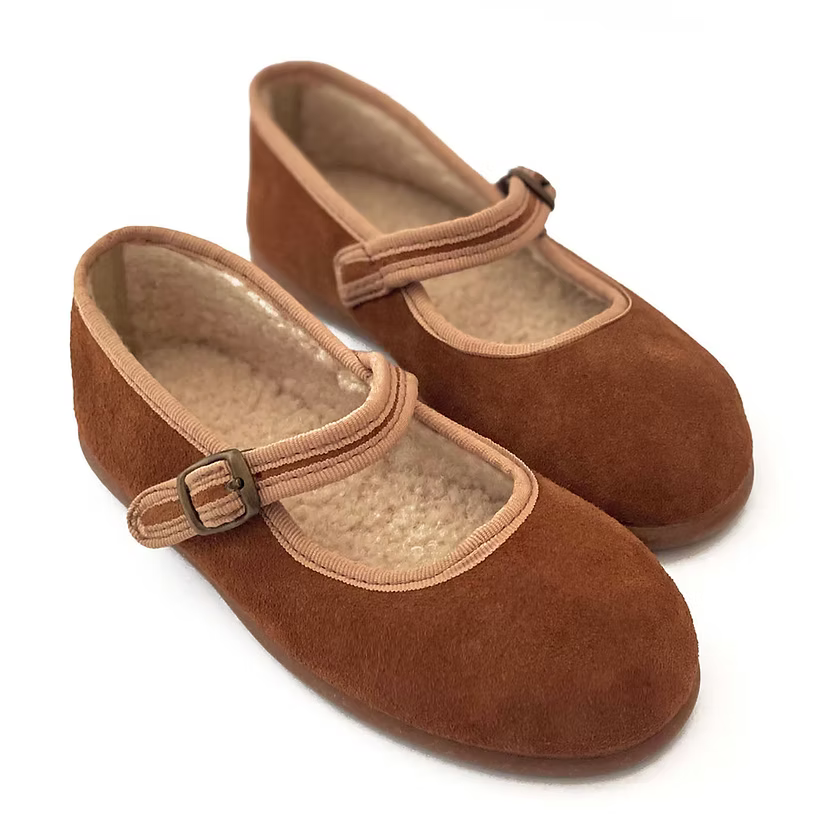 Suede Mary Janes