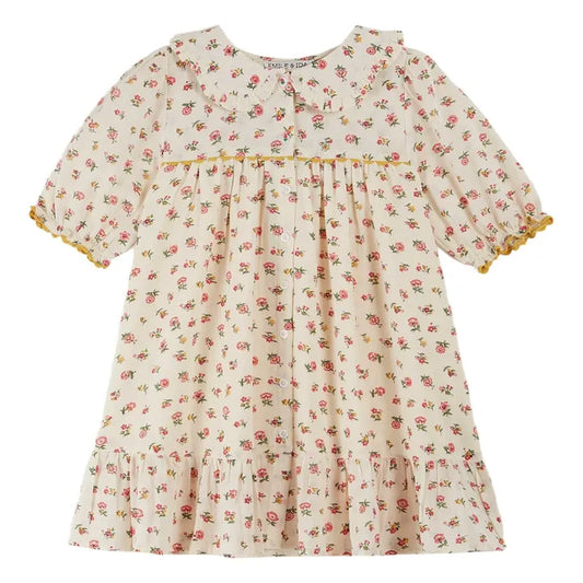 Floresco Dress, Ecru