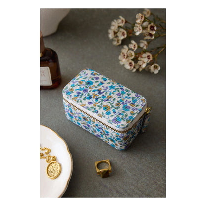 Soumaya Jewelry Box in Floral Milleraie Velvet