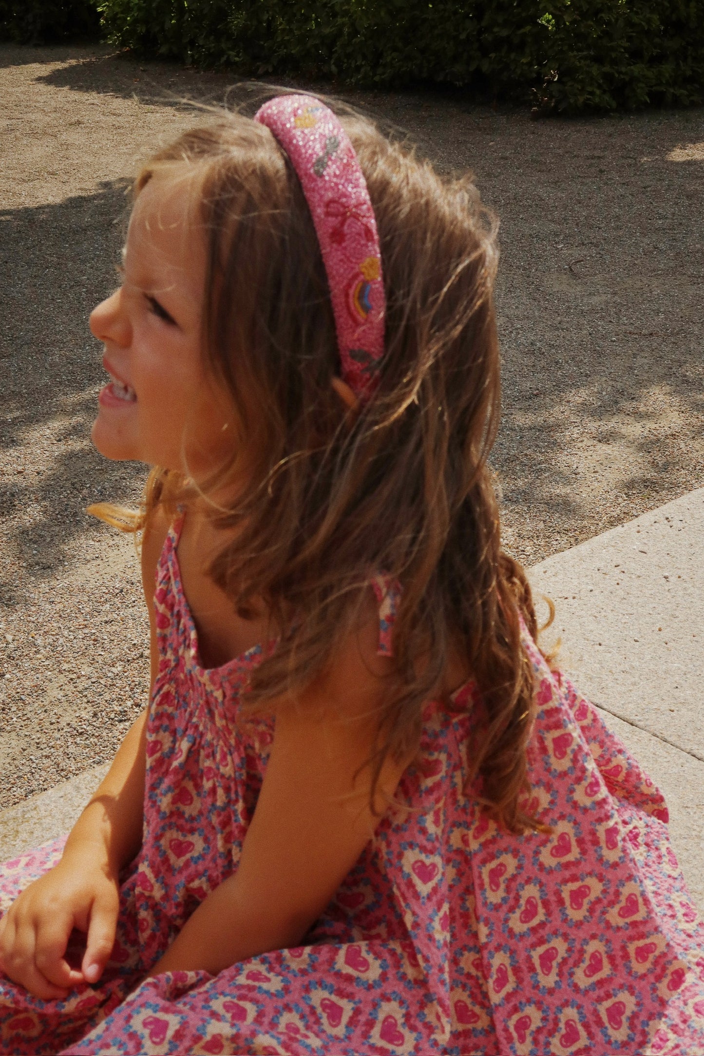 Beaded Headband, Bubblegum