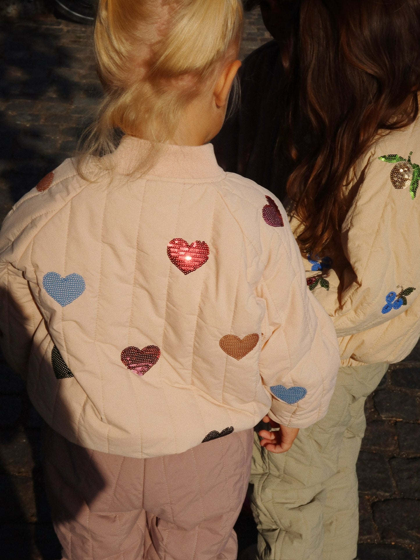 Juno Sequin Bomber Jacket, Cameo Rose