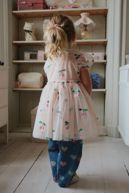 Tullie Dress, Pink Glitter