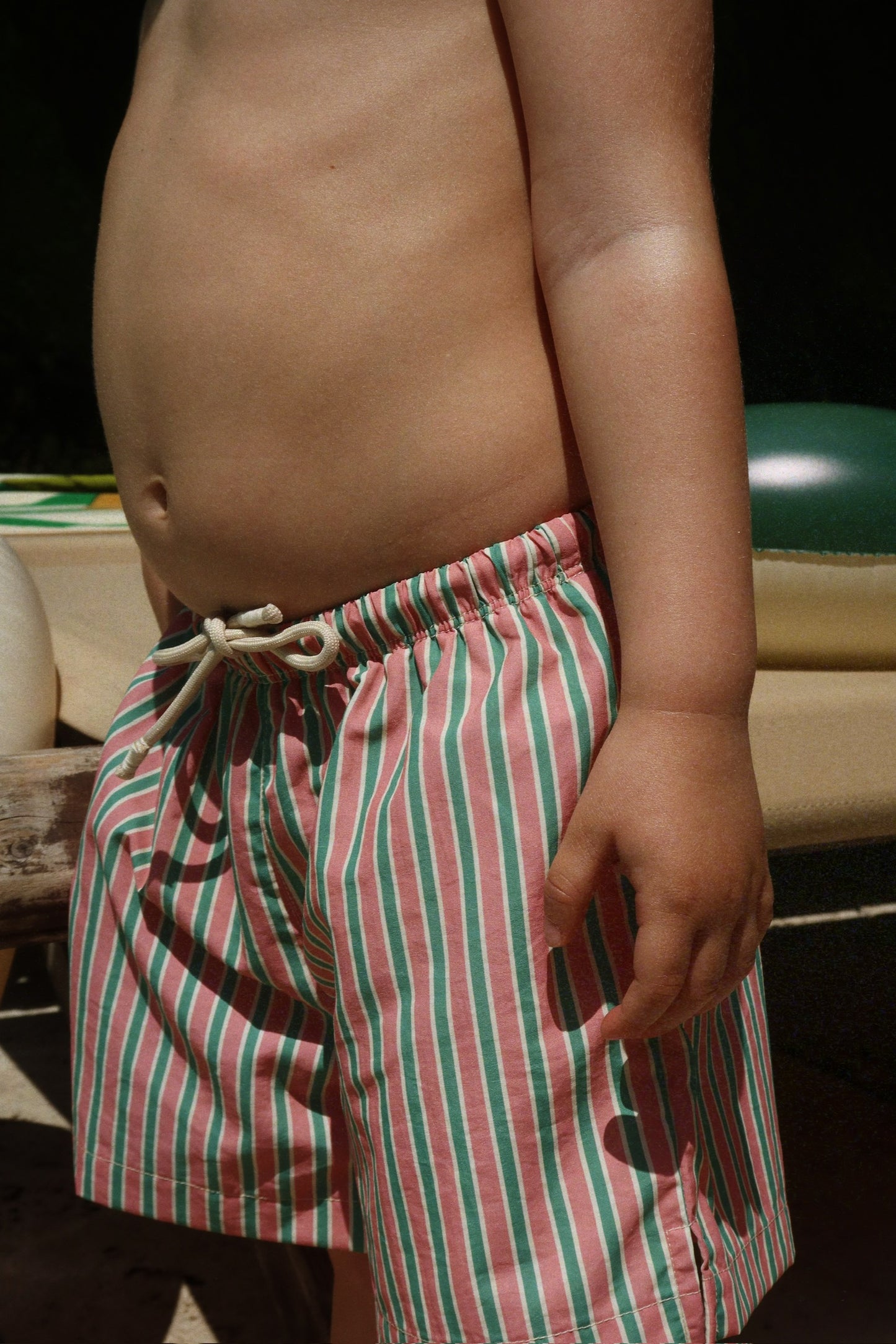 Asnou Swim Shorts, Blush Stripe