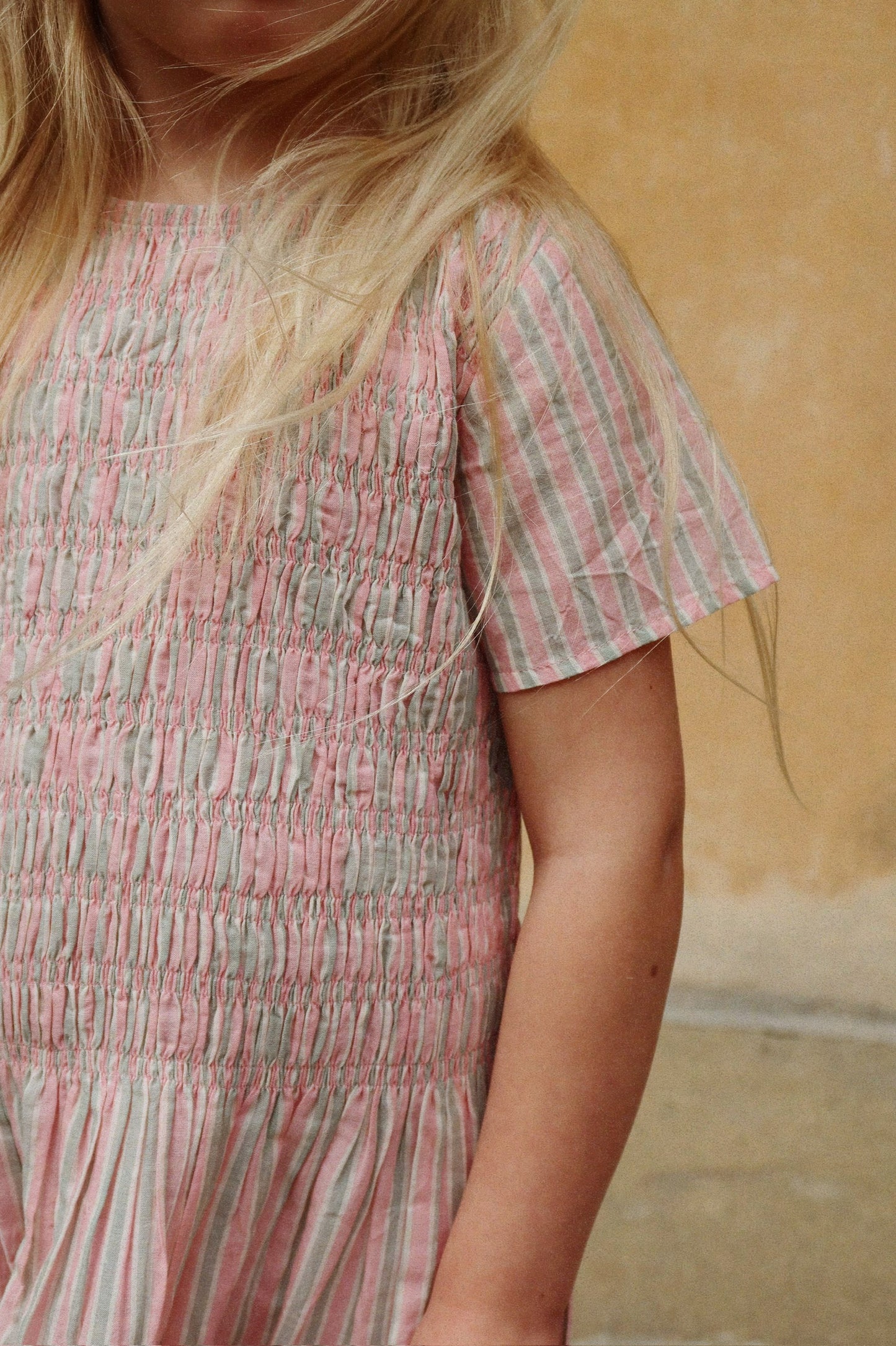 Luli Dress, Blush Stripe