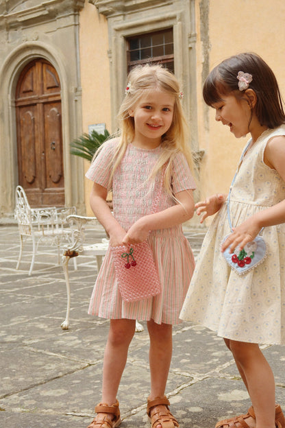 Luli Dress, Blush Stripe