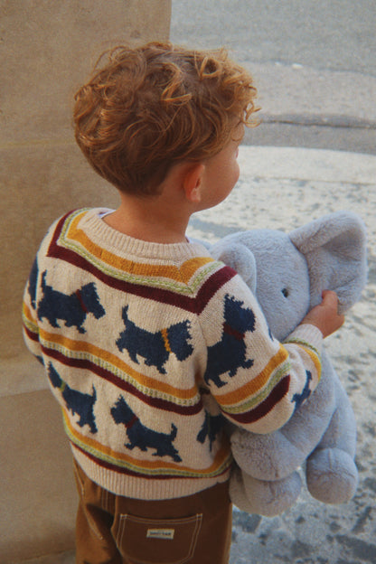 Belou Knit Sweater, Piccolo Scottie