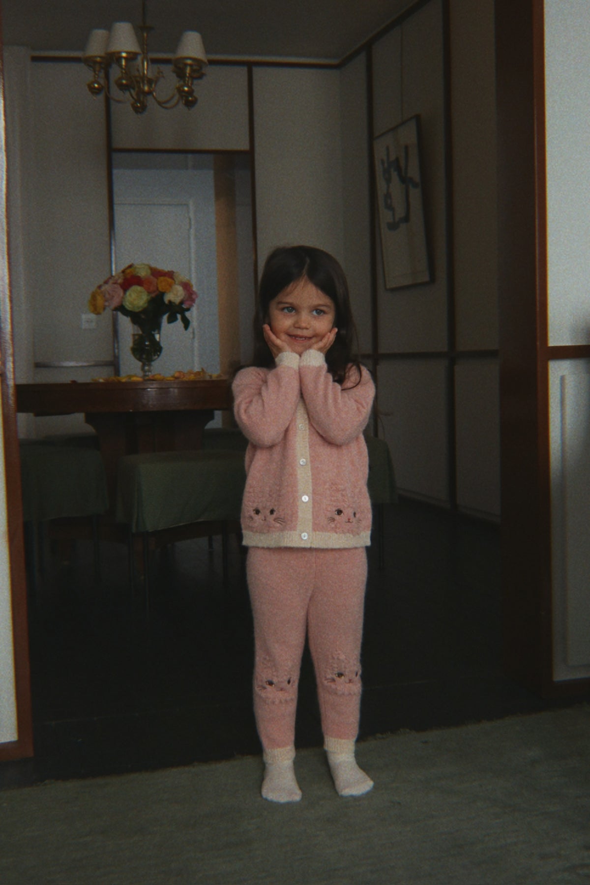 Kitty Cardigan, Silver Pink