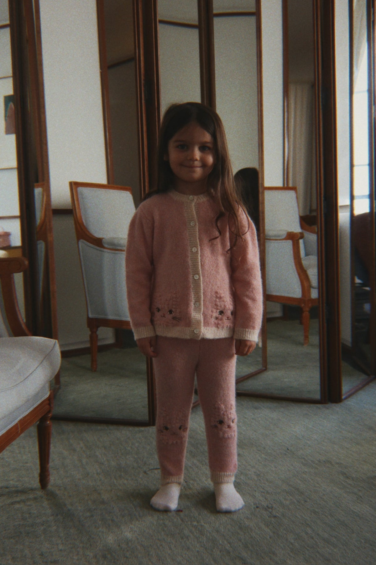 Kitty Cardigan, Silver Pink