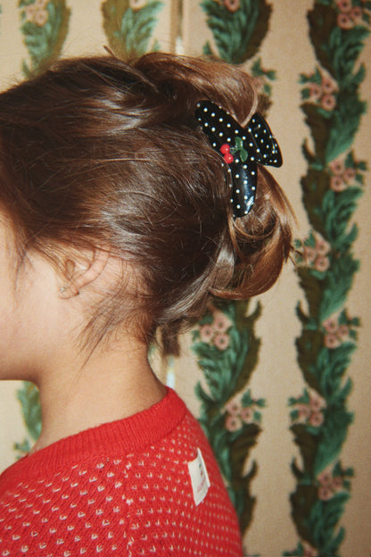 Cherry Dot Big Hair Claw, Multi
