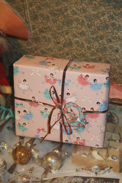 Wrapping Paper, Bow Ballerina Blush