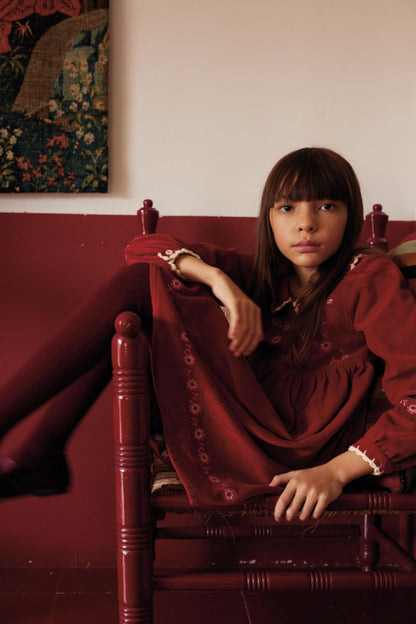 Millie Dress, Red Flame