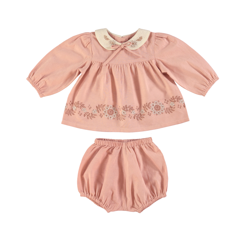Scarlet Baby Set, Dusty Blooms