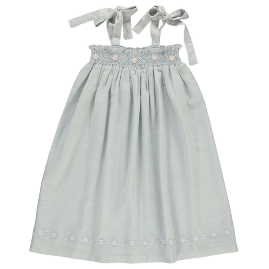 Maya Dress, Cloud Blue