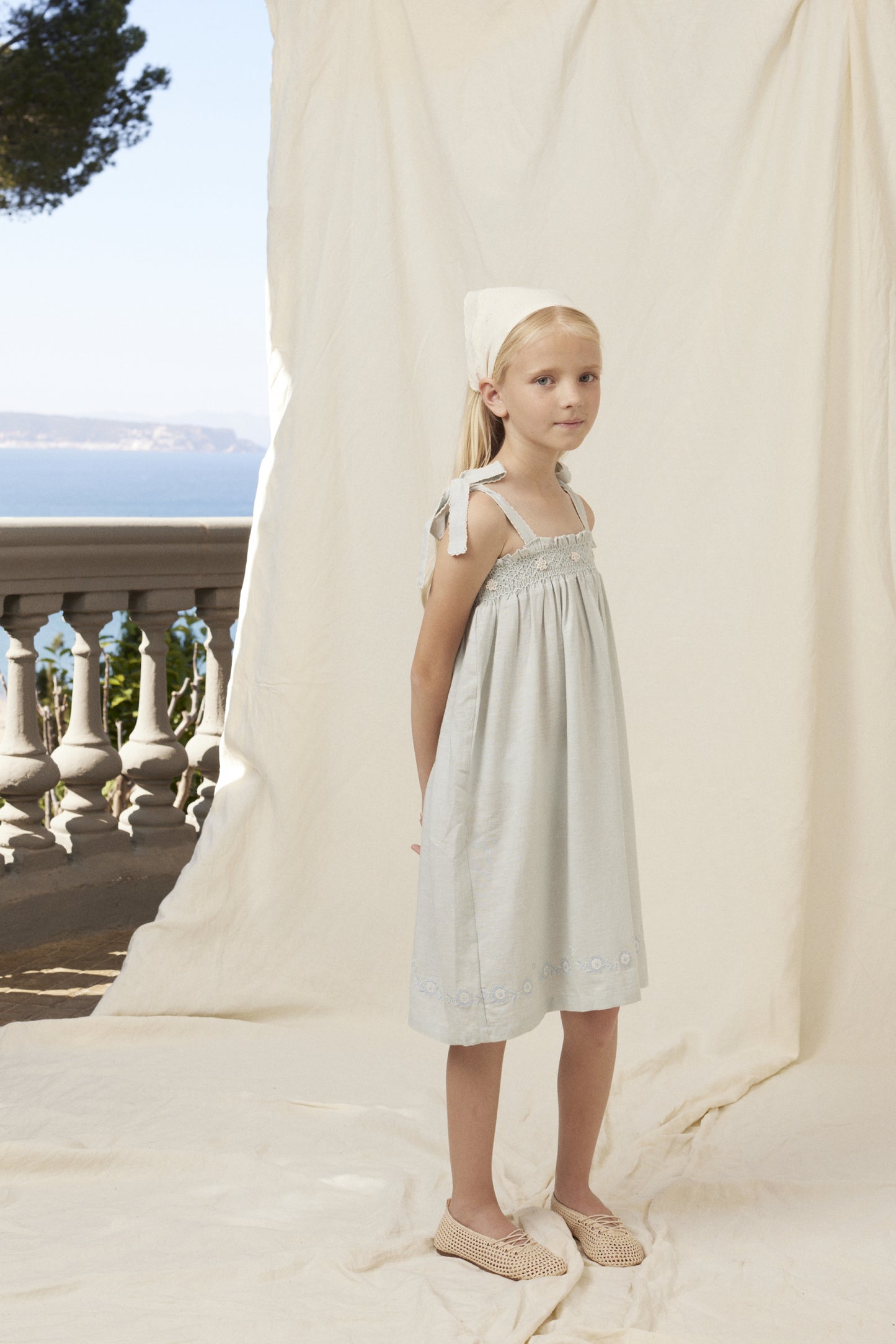 Maya Dress, Cloud Blue