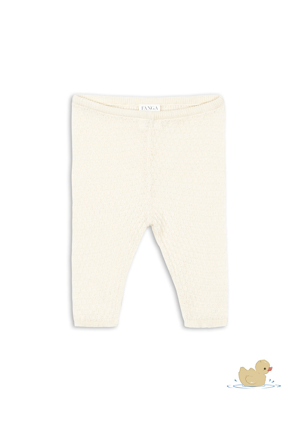 Venti Pointelle Pants, Antique White