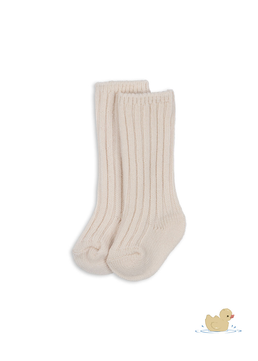 Lana Heavy Knitted Socks, Off White Melange