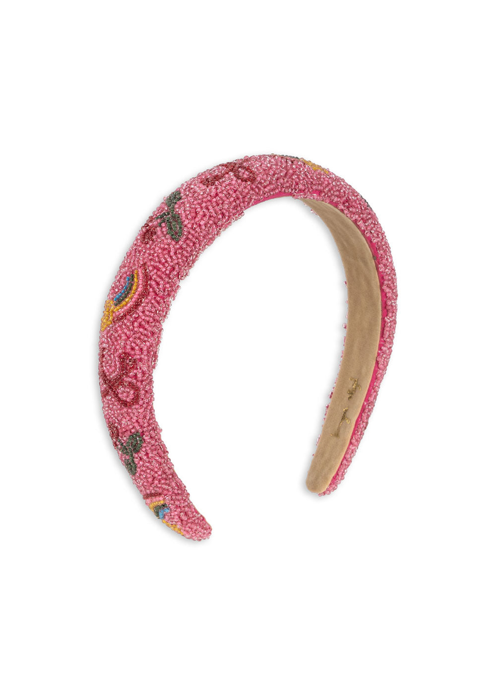 Beaded Headband, Bubblegum